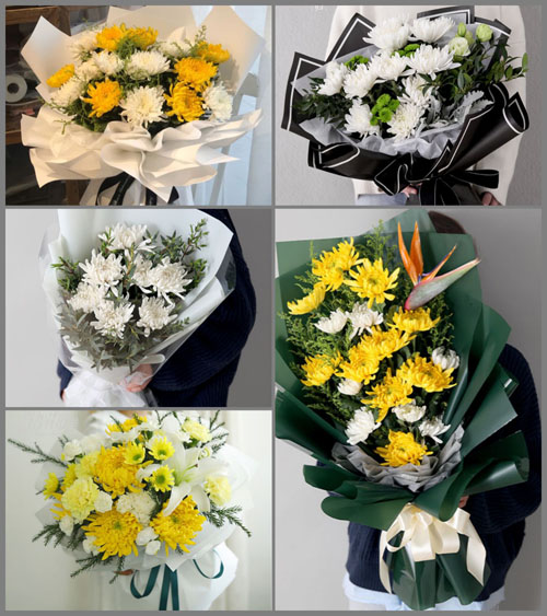 山西晋中介休市连福镇南王里村白事花束代送